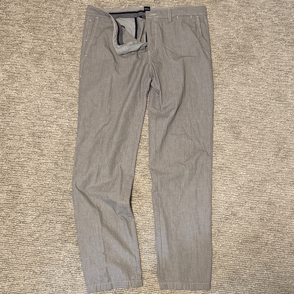 Boss Men's Classic Gray Chinos